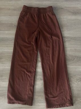 Kids Brown Wide-Leg Sweatpants Wild Fable
